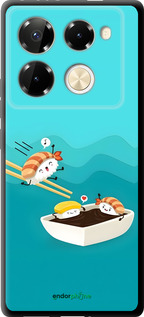 TPU чехол Суши для Infinix Note 40 PRO 5G - 6354b-3690 изображение 