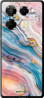 TPU чехол Мрамор красивый для Infinix Note 40 PRO 5G - 6376b-3690 изображение 