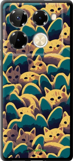 TPU чехол С изображением кошек для Infinix Note 40 PRO 5G - 6429b-3690 изображение 