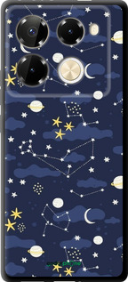 TPU чехол Астрономічний візерунок для Infinix Note 40 PRO 5G - 6446b-3690 изображение 