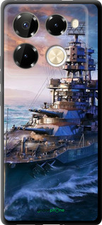 TPU чехол Военный корабль, world of tanks, wargaming для Infinix Note 40 Pro+ 5G - 6461b-3801 изображение 