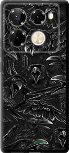 TPU чехол Воронья ярость для Infinix Note 40 Pro+ 5G - 6474b-3801 изображение 