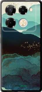 TPU чехол С изображением гор Индиго для Infinix Note 40 Pro+ 5G - 6484b-3801 изображение 