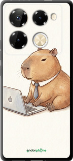 TPU чехол Funny Capybara CEO Working для Infinix Note 40 PRO 5G - 6777b-3690 изображение 
