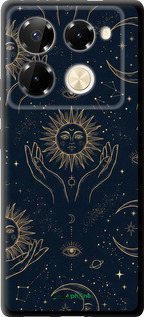 TPU чехол Celestial Harmony: Sun & Moon Gold Mystic Pattern для Infinix Note 40 Pro+ 5G - 6778b-3801 изображение 