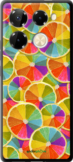 TPU чехол Разноцветные дольки лимона для Infinix Note 40 PRO 5G - 861b-3690 изображение 