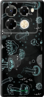 TPU чехол Медузи для Infinix Note 40 Pro+ 5G - 906b-3801 изображение 