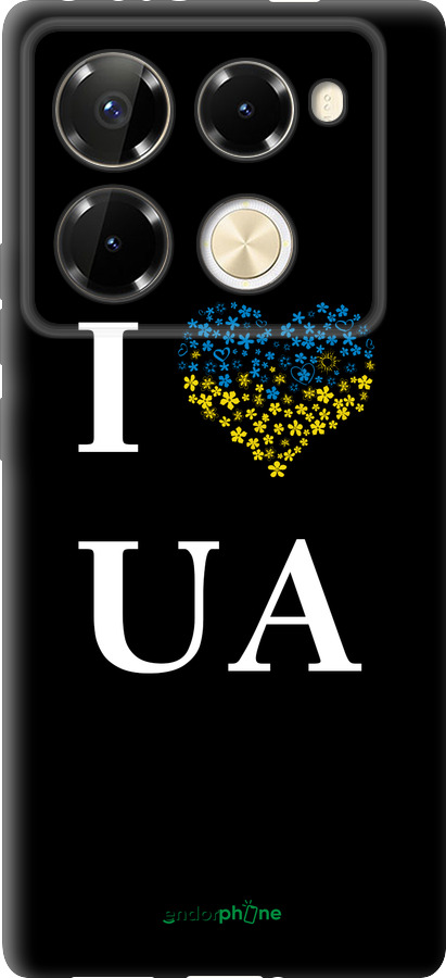 TPU чехол I love UA для Infinix Note 40 PRO 5G - 1112b-3690 изображение 