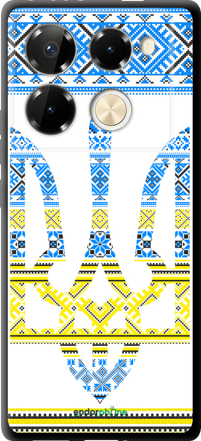 TPU чехол Герб - вишиванка жовто-блакитна  для Infinix Note 40 PRO 5G - 1197b-3690 изображение 