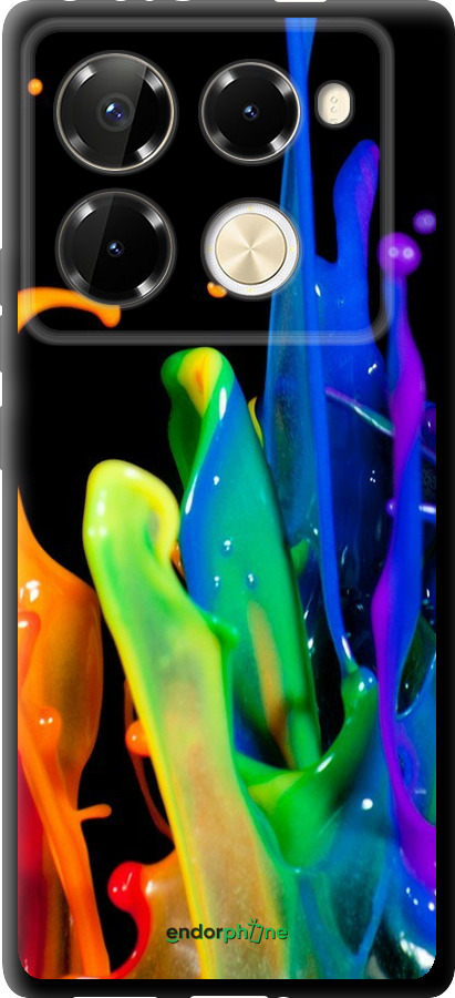 TPU чехол Бризки фарби для Infinix Note 40 PRO 5G - 3957b-3690 изображение 