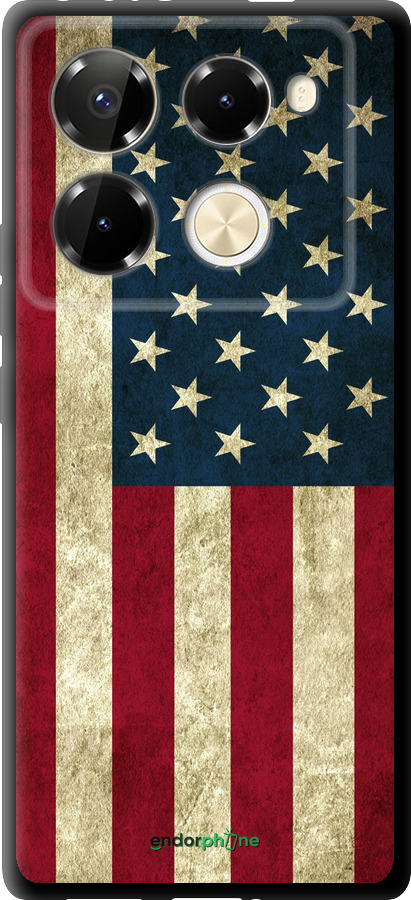 TPU чехол Флаг США для Infinix Note 40 PRO 5G - 395b-3690 изображение 