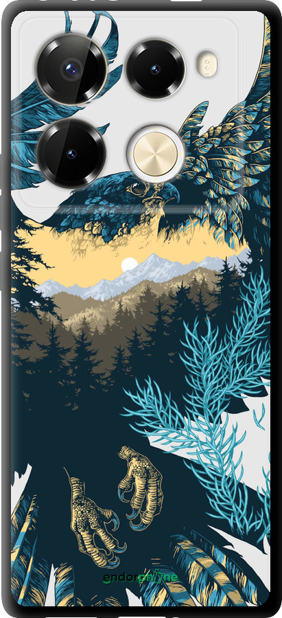 TPU чехол Арт-орел на фоне природы для Infinix Note 40 PRO 5G - 3983b-3690 изображение 