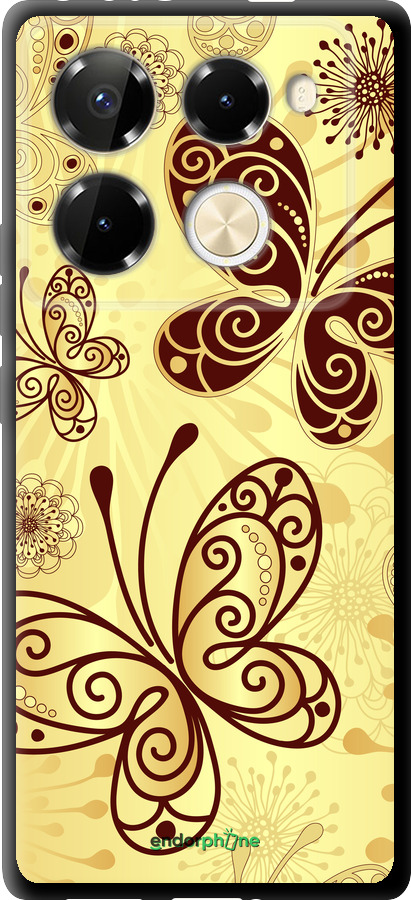 TPU чехол Красивые бабочки для Infinix Note 40 PRO 5G - 4170b-3690 изображение 