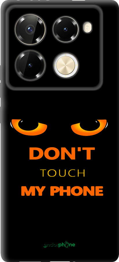 TPU чехол Don't touch the phone для Infinix Note 40 Pro+ 5G - 4261b-3801 изображение 