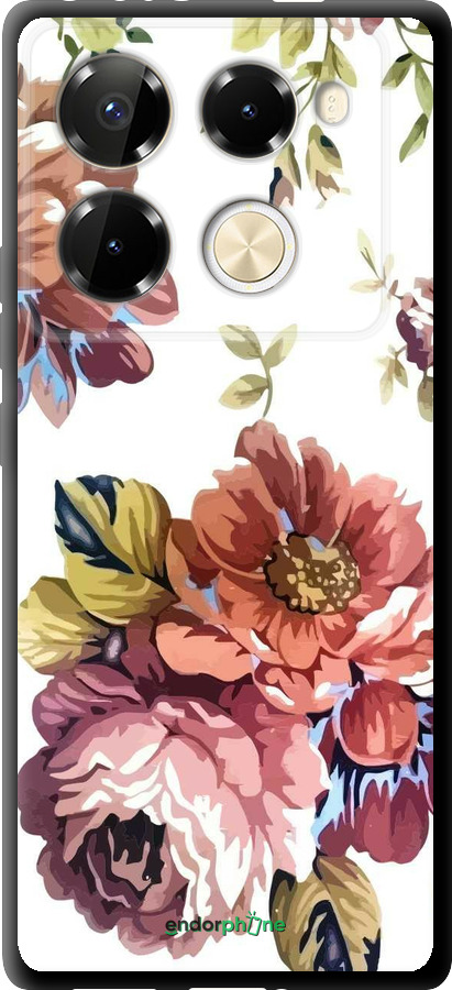 TPU чехол Vintage flowers для Infinix Note 40 PRO 5G - 4333b-3690 изображение 