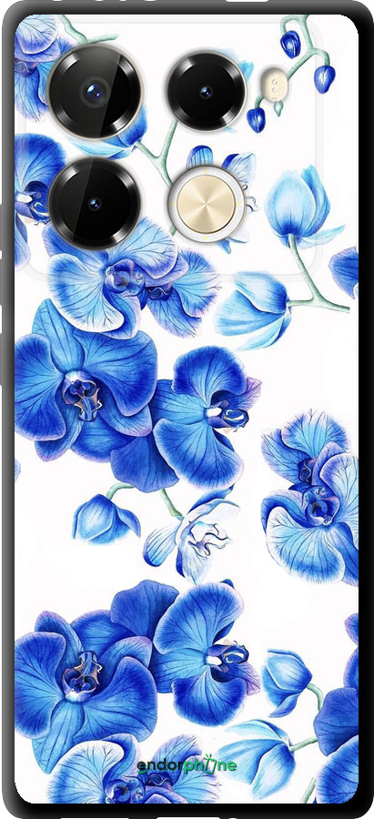 TPU чехол Голубые орхидеи для Infinix Note 40 PRO 5G - 4406b-3690 изображение 