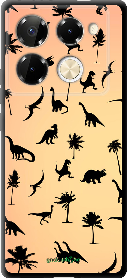 TPU чехол Динозаврики 1 для Infinix Note 40 PRO 5G - 4772b-3690 изображение 