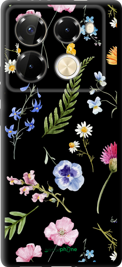 TPU чехол Цветочный фон v2 для Infinix Note 40 PRO 5G - 5472b-3690 изображение 