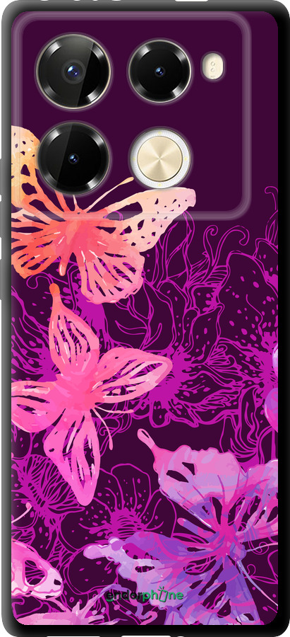 TPU чехол Метелики v2 для Infinix Note 40 Pro+ 5G - 5475b-3801 изображение 