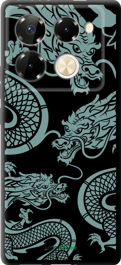 TPU чехол Дракон для Infinix Note 40 PRO 5G - 5476b-3690 изображение 