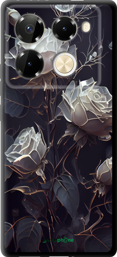 TPU чехол Троянди 2 для Infinix Note 40 Pro+ 5G - 5550b-3801 изображение 