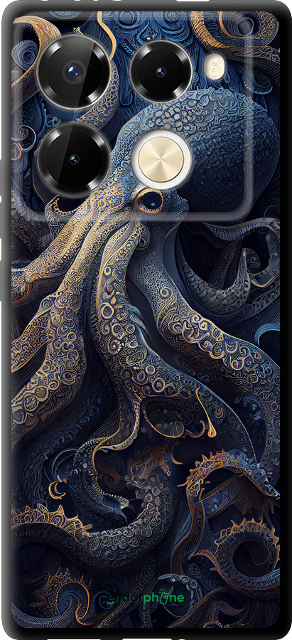 TPU чехол Осьминог для Infinix Note 40 PRO 5G - 5551b-3690 изображение 