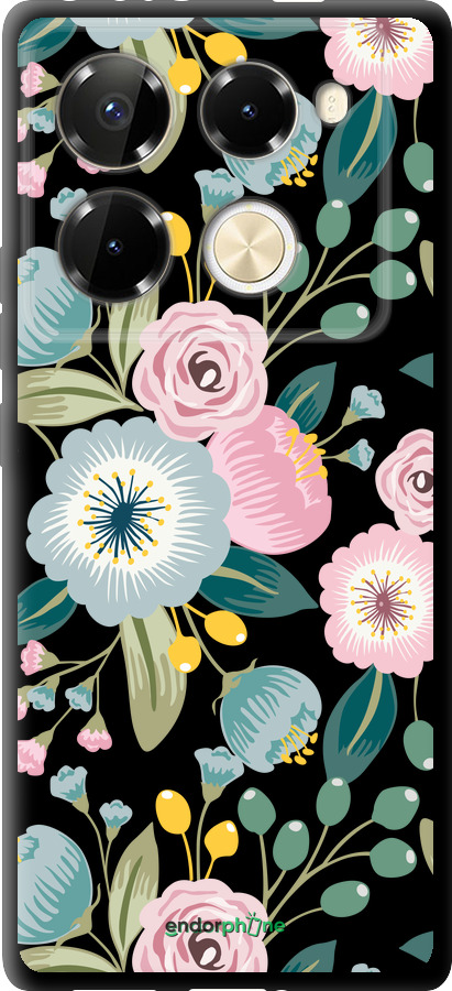 TPU чехол Цветочные обои v2 для Infinix Note 40 PRO 5G - 5602b-3690 изображение 