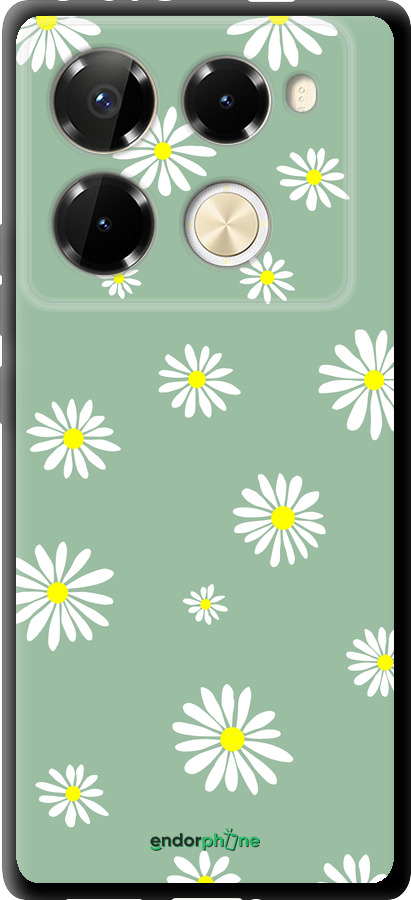 TPU чехол Ромашки v4 для Infinix Note 40 Pro+ 5G - 5603b-3801 изображение 