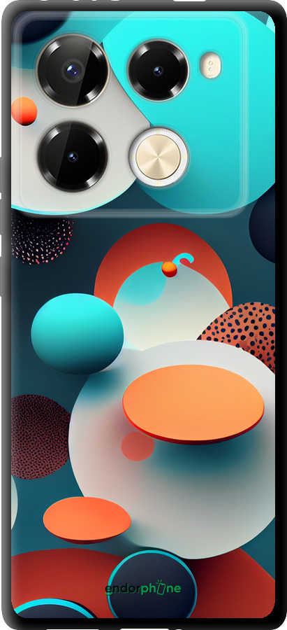 TPU чехол Горошок абстракція для Infinix Note 40 Pro+ 5G - 5608b-3801 изображение 