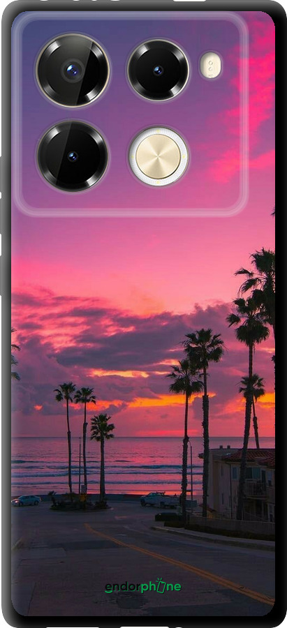 TPU чехол Пальмы для Infinix Note 40 Pro+ 5G - 5873b-3801 изображение 