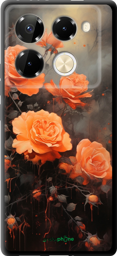 TPU чехол Оранжеві троянди для Infinix Note 40 PRO 5G - 5944b-3690 изображение 