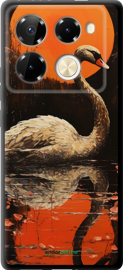 TPU чехол Лебідь для Infinix Note 40 PRO 5G - 5964b-3690 изображение 