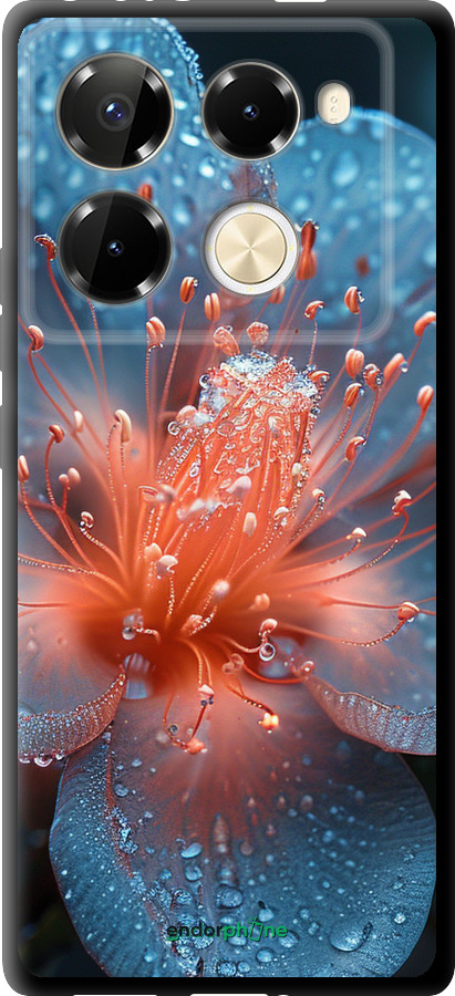 TPU чехол Роса на цветке для Infinix Note 40 PRO 5G - 6039b-3690 изображение 