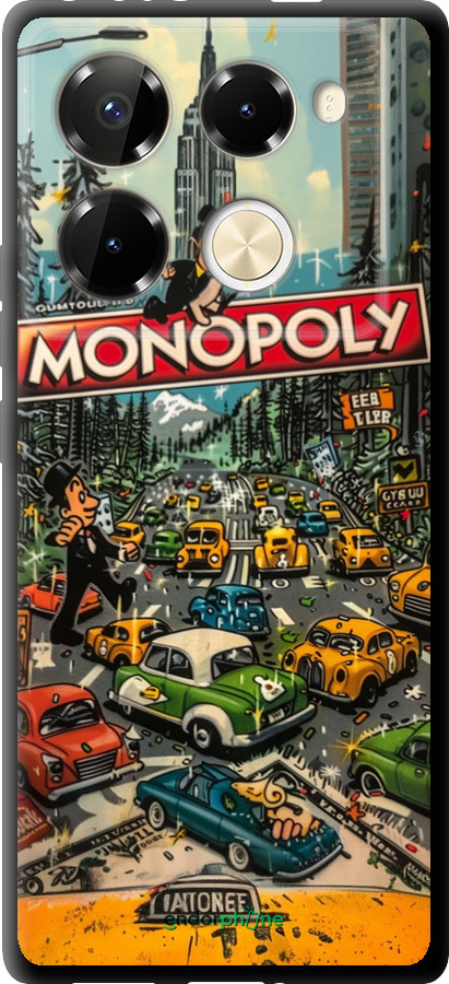 TPU чехол Городской драйв Monopoly для Infinix Note 40 Pro+ 5G - 6088b-3801 изображение 
