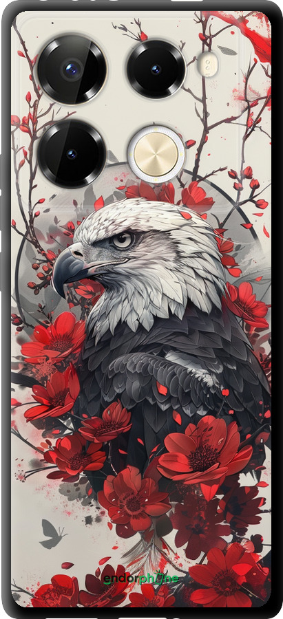 TPU чехол Рубиновый орел для Infinix Note 40 PRO 5G - 6103b-3690 изображение 