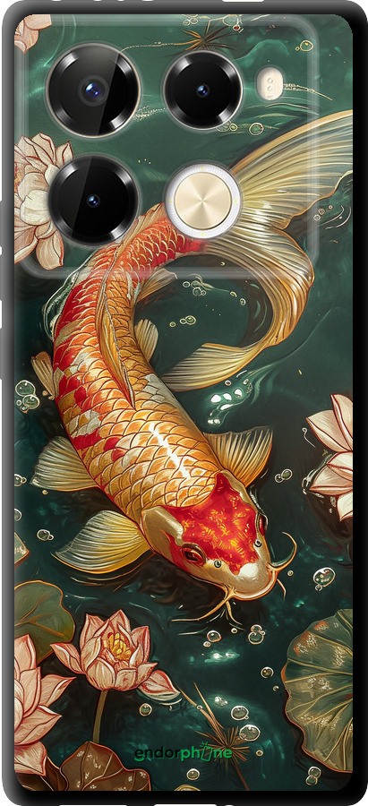 TPU чехол Мелодия Лотоса для Infinix Note 40 PRO 5G - 6106b-3690 изображение 