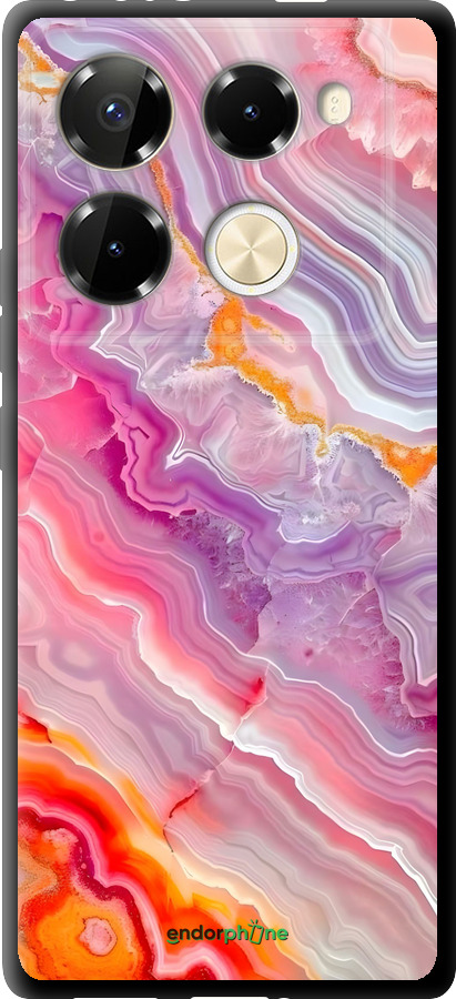 TPU чехол Мрамор 2 для Infinix Note 40 Pro+ 5G - 6307b-3801 изображение 