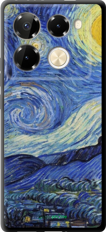 TPU чехол «Звездная ночь» Винсента Ван Гога для Infinix Note 40 Pro+ 5G - 6433b-3801 изображение 