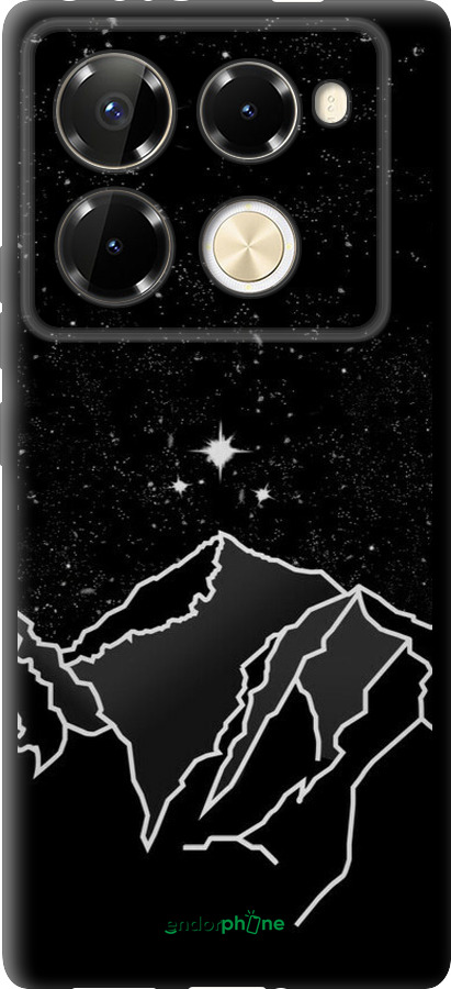 TPU чехол Мінімалістичний гірський краєвид для Infinix Note 40 Pro+ 5G - 6438b-3801 изображение 