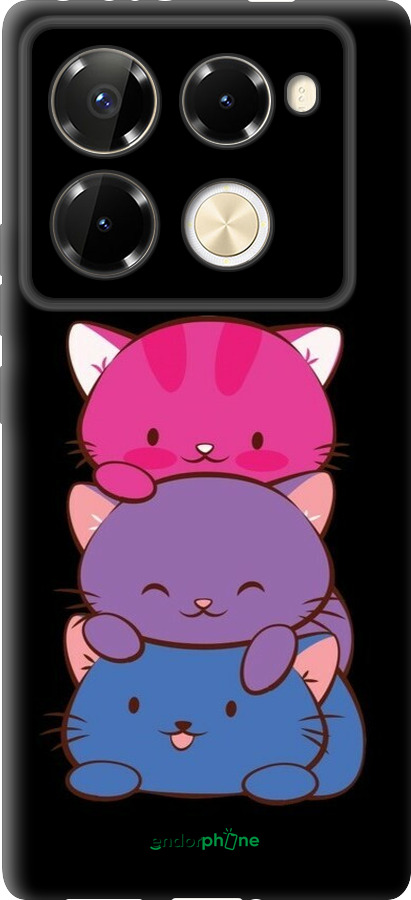 TPU чехол Милые кошки для Infinix Note 40 PRO 5G - 6518b-3690 изображение 