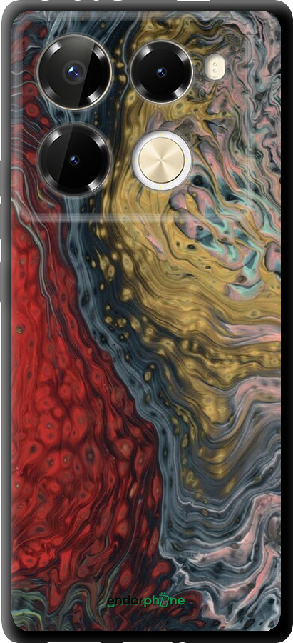 TPU чехол С изображением абстрактной живописи для Infinix Note 40 PRO 5G - 6530b-3690 изображение 