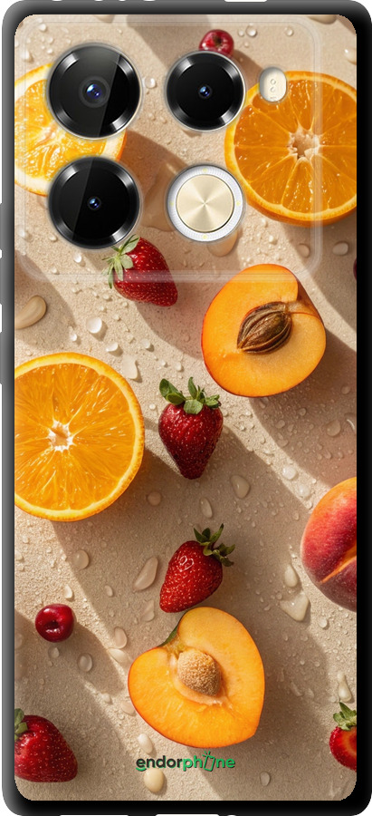 TPU чехол Фрукты 3 для Infinix Note 40 PRO 5G - 6703b-3690 изображение 