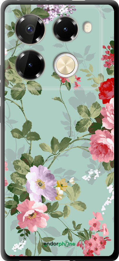 TPU чехол Квіткові шпалери 2 для Infinix Note 40 PRO 5G - 862b-3690 изображение 