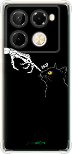 Силикон с усиленными углами чехол Кошка для Infinix Note 40 PRO 5G - 6505sp-3690 изображение 