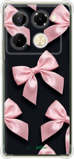 Силіконовий протиударний с посиленими кутами чехол Coquette Ribbons Dark Coquette для Infinix Note 40 Pro+ 5G - 6767sp-3801 изображение 