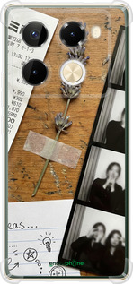 Силіконовий протиударний с посиленими кутами чехол Aesthetic Scrapbook Collage для Infinix Note 40 Pro+ 5G - 6773sp-3801 изображение 