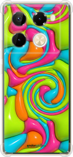 Силіконовий протиударний с посиленими кутами чехол Y2K Jelly Dream для Infinix Note 40 PRO 5G - 6780sp-3690 изображение 