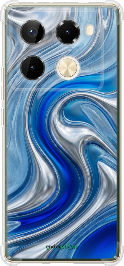 Силіконовий протиударний с посиленими кутами чехол Liquid Chrome для Infinix Note 40 Pro+ 5G - 6781sp-3801 изображение 