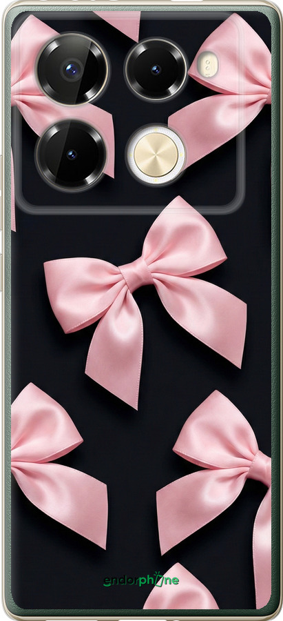 Силіконовий чехол Coquette Ribbons Dark Coquette для Infinix Note 40 Pro+ 5G - 6767u-3801 изображение 