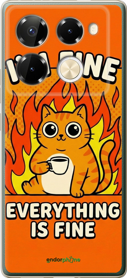 Силиконовый чехол Funny Cat для Infinix Note 40 PRO 5G - 6786u-3690 изображение 